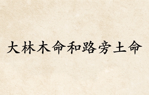 大林木命和路旁土命婚配好吗