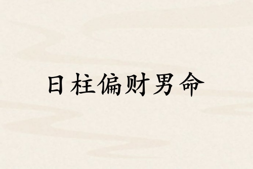 日柱偏财男命代表什么