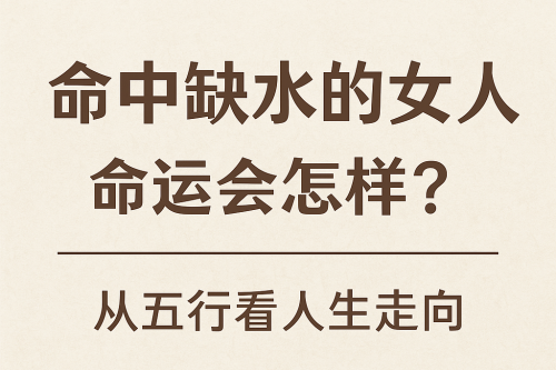 命中缺水的女人的命运