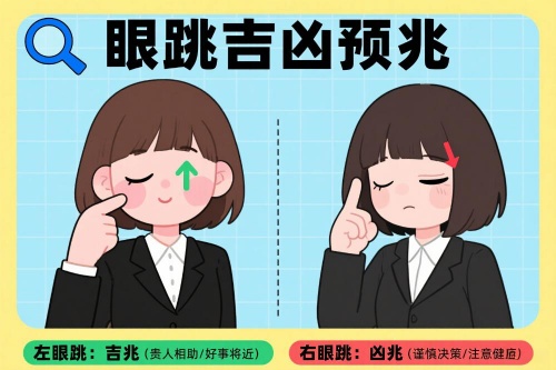 二十四小时左右眼跳吉凶预兆